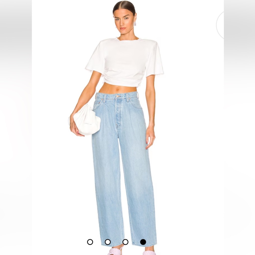 ✨MOTHER SNACKS THE PLEATED FUN DIP PUDDLE JEANS IN JUST A NIBBLE 28